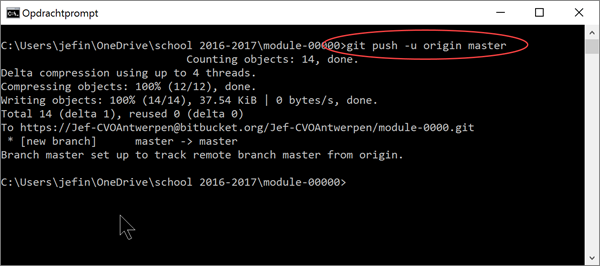 git push finished